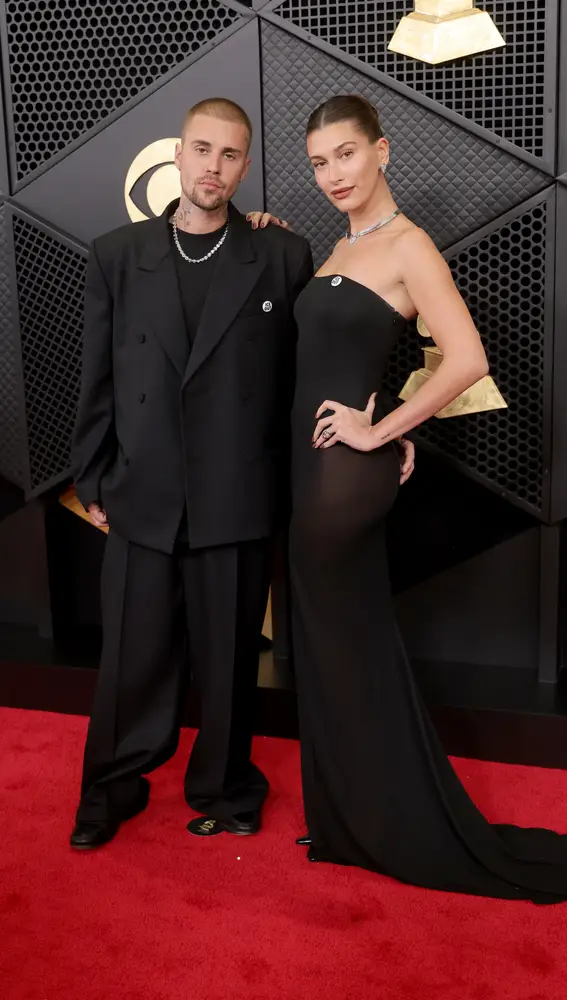 Justin y Hailey Bieber en los Grammy 2026 Justin y Hailey Bieber en los Grammy 2026