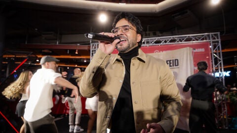 Luis Fonsi en la presentaci&oacute;n de 'Cambiar&eacute;' en Madrid