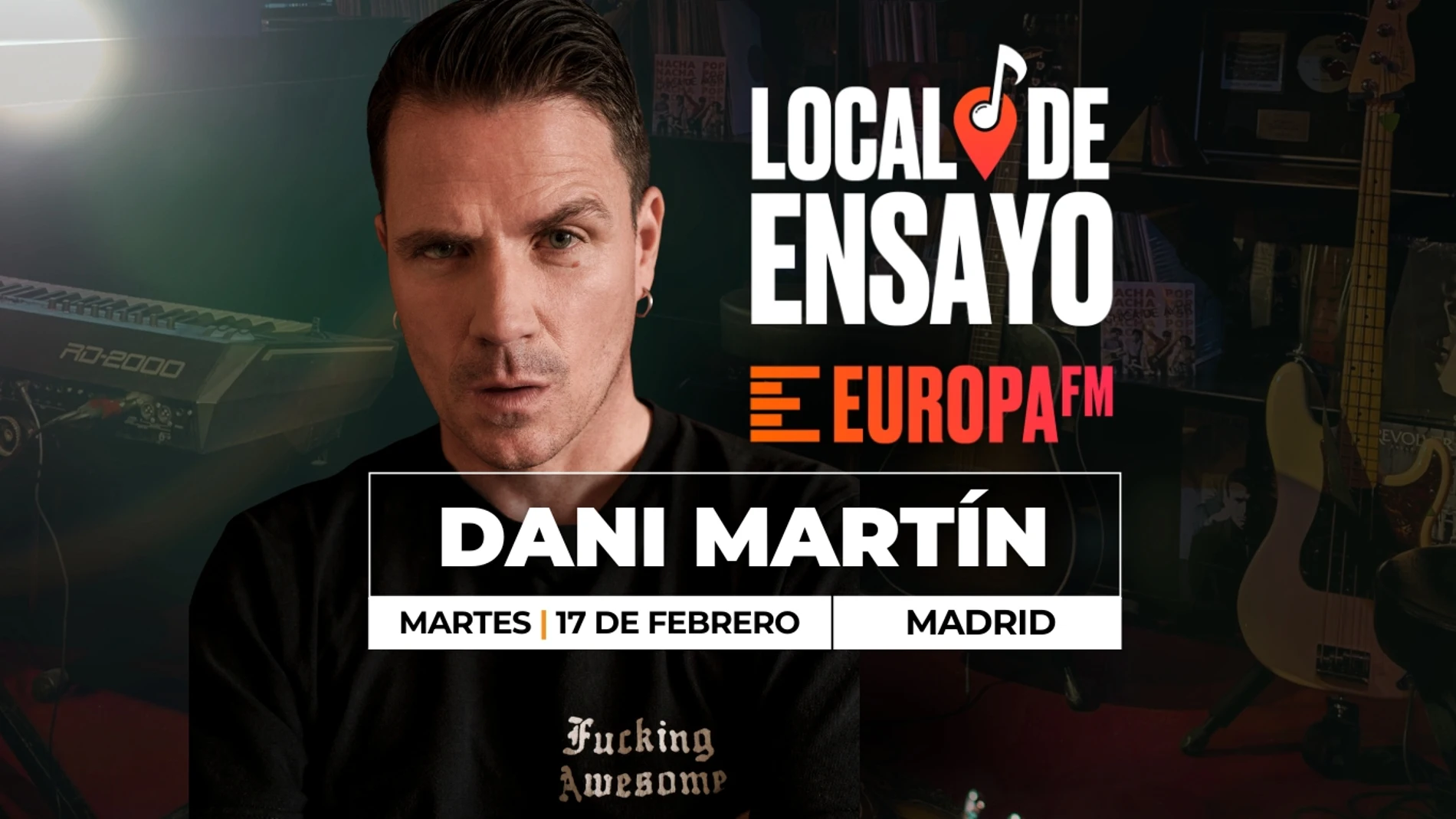 Dani Martín, nuevo artista del Local de Ensayo Europa FM Dani Martín, nuevo artista del Local de Ensayo Europa FM