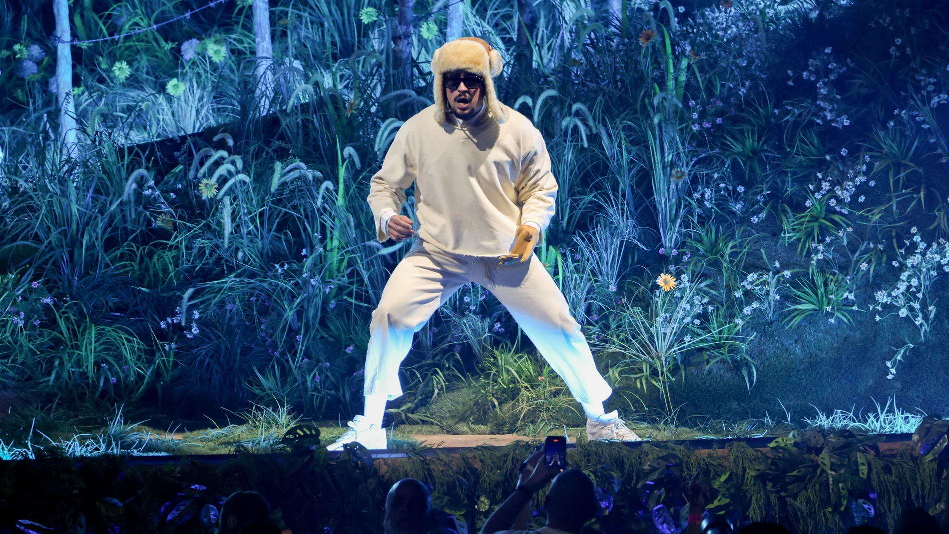 Bad Bunny, en uno de los conciertos de su residencia en Puerto Rico. Bad Bunny, en uno de los conciertos de su residencia en Puerto Rico.