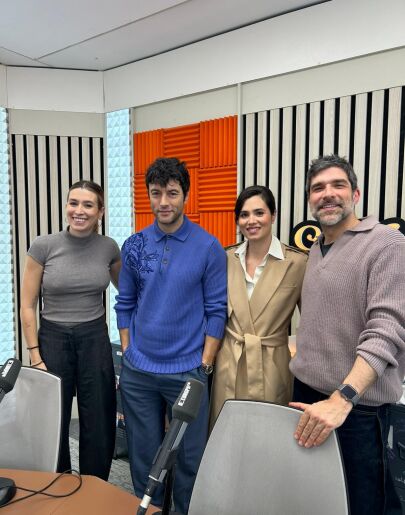 Javier Rey y Loreto Mauleón con Eva Soriano y Nacho García