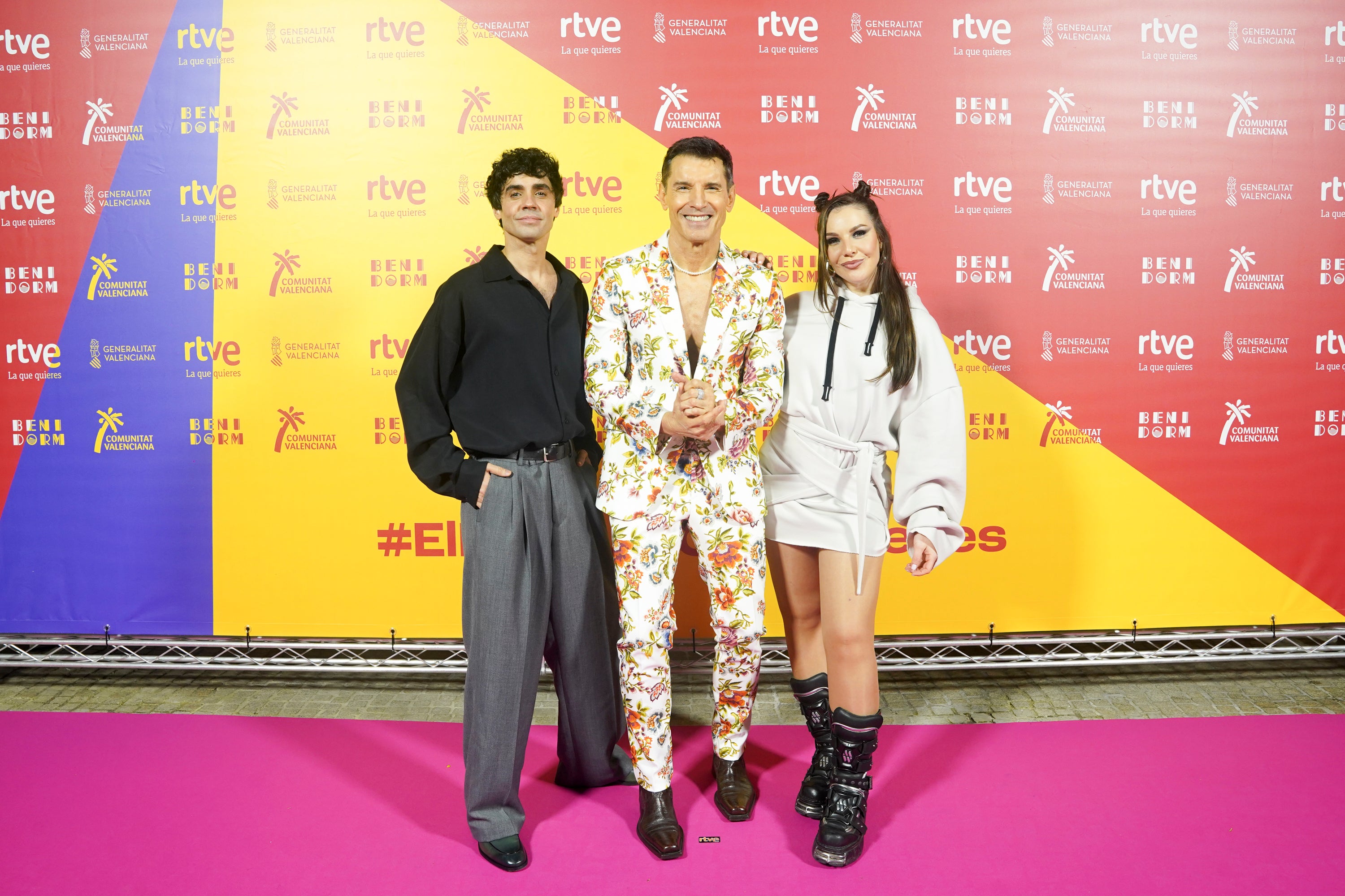 Javier Ambrossi, Jesús Vázquez e Inés Hernand, presentadores del Benidorm Fest Javier Ambrossi, Jesús Vázquez e Inés Hernand, presentadores del Benidorm Fest