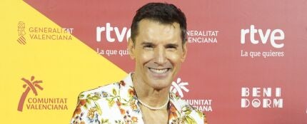 Jes&uacute;s V&aacute;zquez en un 'photocall' del Benidorm Fest 2026