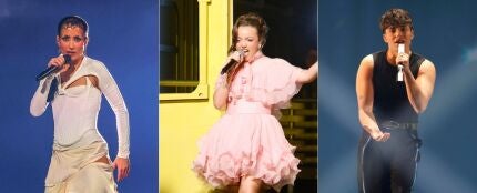 Rosalinda, ASHA y Izan Llunas, finalistas del Benidorm Fest 2026. Rosalinda, ASHA y Izan Llunas, finalistas del Benidorm Fest 2026.