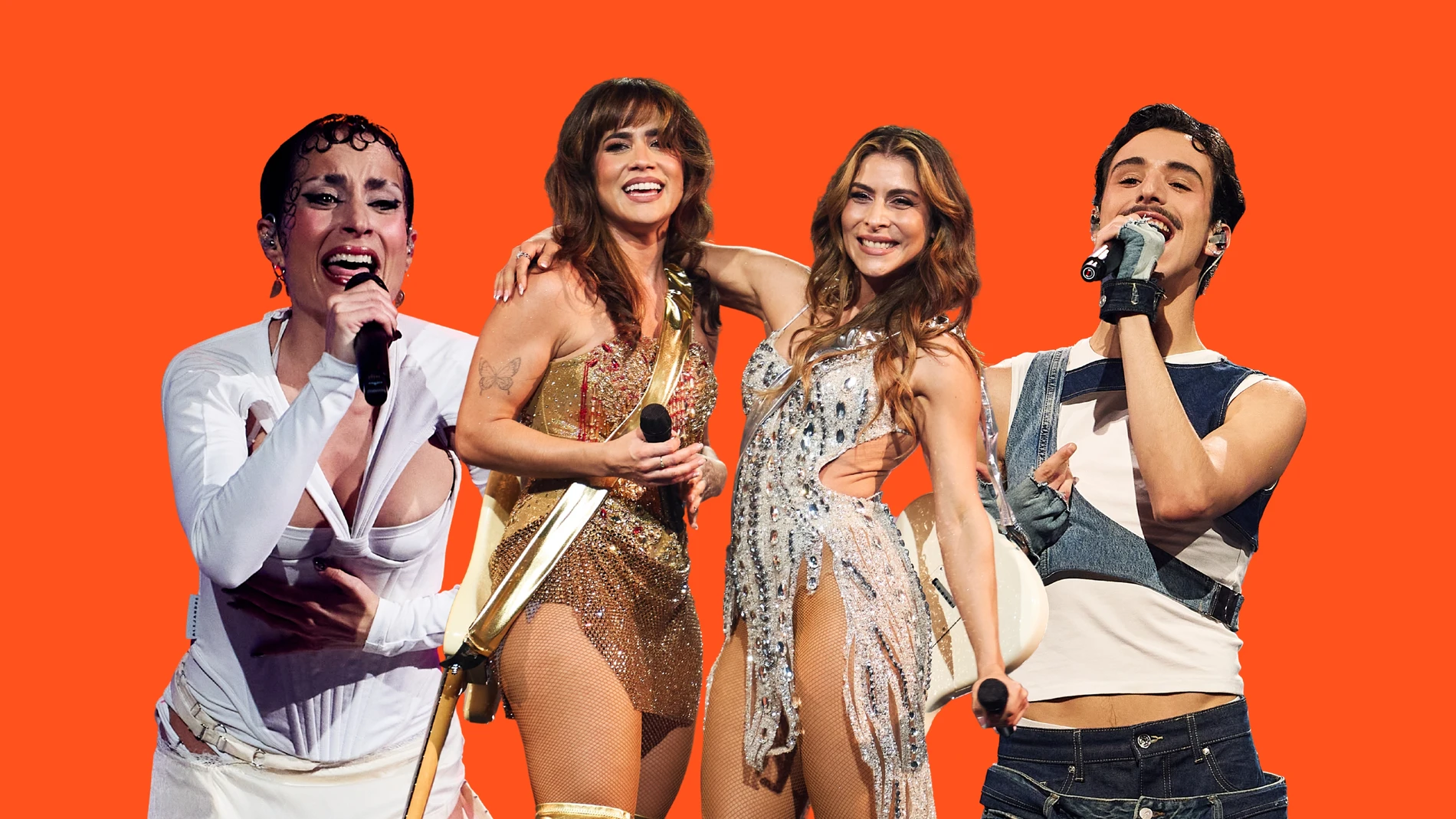 Rosalinda Galán, Julia Medina, María León y MAYO, del Benidorm Fest 2026 Rosalinda Galán, Julia Medina, María León y MAYO, del Benidorm Fest 2026