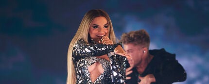 Melody durante su actuación de invitada en el Benidorm Fest 2026 Melody durante su actuación de invitada en el Benidorm Fest 2026