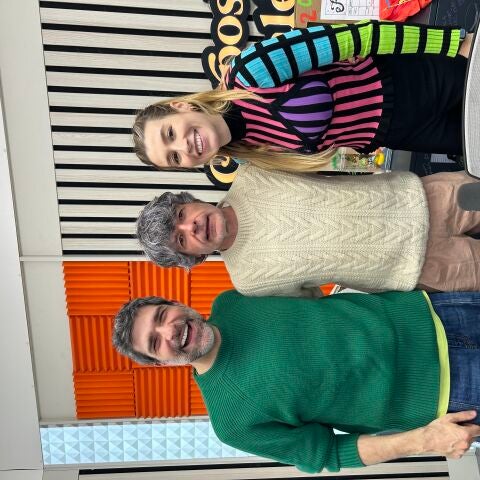 Nacho Guerreros con Eva Soriano y Nacho García en Cuerpos especiales