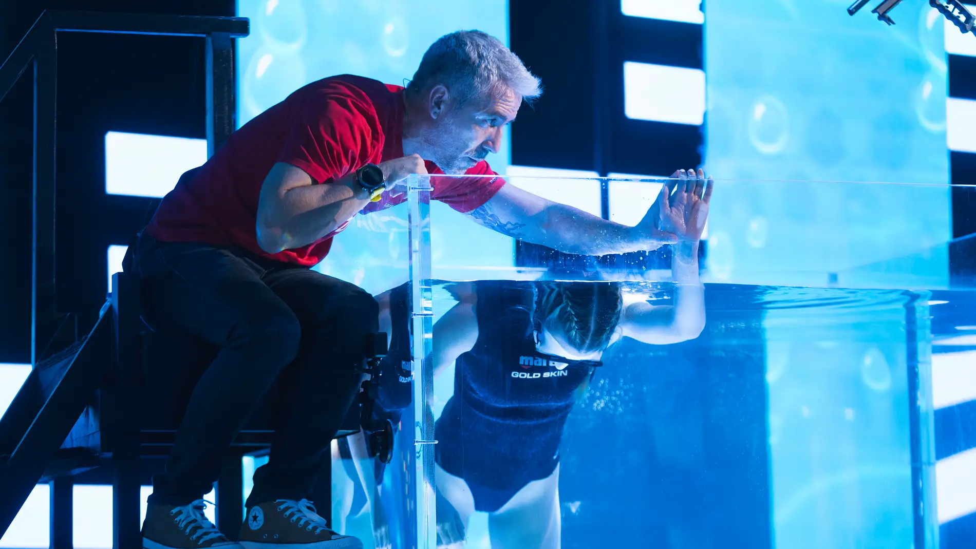 Jessica Goicoechea en la apnea de 'El Desafío 6' Jessica Goicoechea en la apnea de 'El Desafío 6'