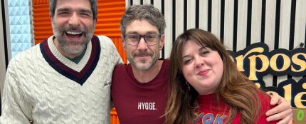 Marcos Cao (La Sonrisa de Julio) con Nacho Garc&iacute;a y Lalachus