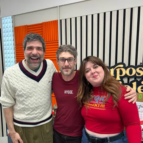 Marcos Cao (La Sonrisa de Julio) con Nacho García y Lalachus Marcos Cao (La Sonrisa de Julio) con Nacho García y Lalachus