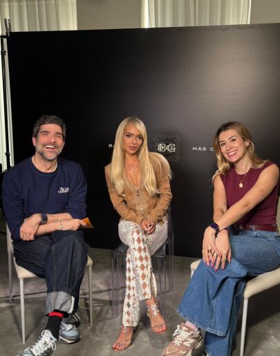 Bad Gyal con Eva Soriano y Nacho García.