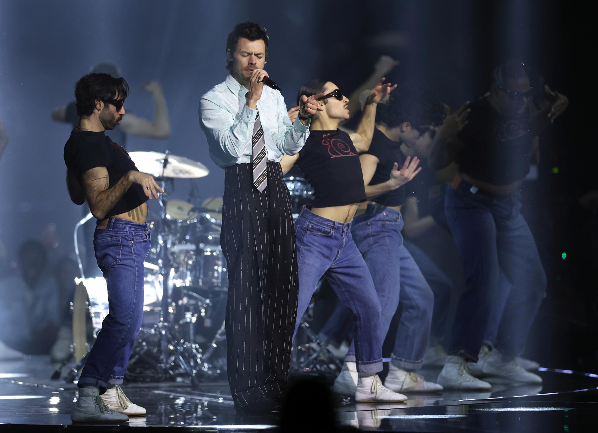 Harry Styles, durante su actuación en los Brit Awards 2026 Harry Styles, durante su actuación en los Brit Awards 2026