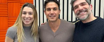 Álex González con Eva Soriano y Nacho García en Cuerpos especiales Álex González con Eva Soriano y Nacho García en Cuerpos especiales