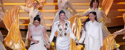 Rei Ami, Ejae y Audrey Nuna en los Premios Oscar 2026 Rei Ami, Ejae y Audrey Nuna en los Premios Oscar 2026
