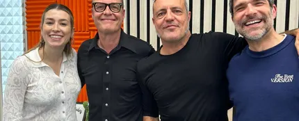 Carlos Tarque y Ricardo Ruipérez, con Eva Soriano y Nacho García Carlos Tarque y Ricardo Ruipérez, con Eva Soriano y Nacho García