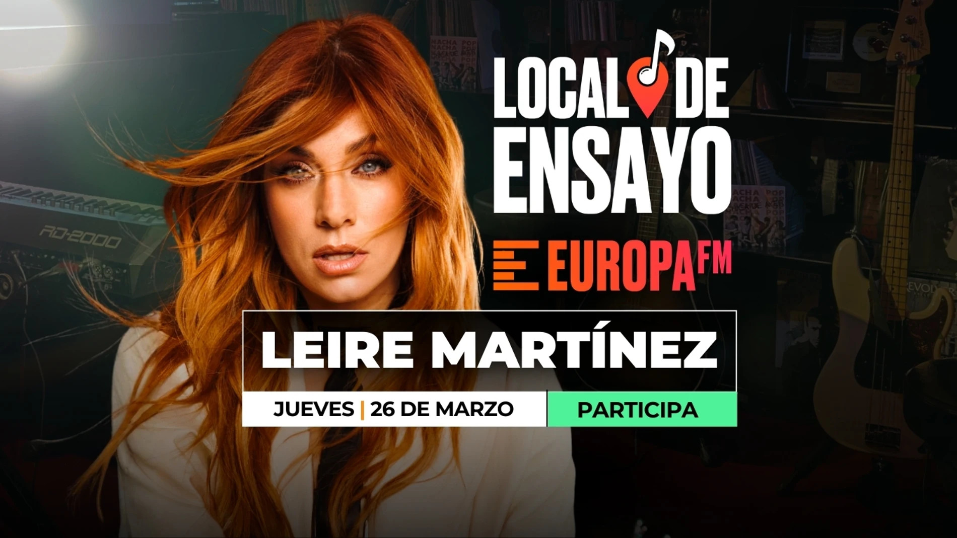 Leire Martínez, nueva artista en el Local de Ensayo Europa FM Leire Martínez, nueva artista en el Local de Ensayo Europa FM