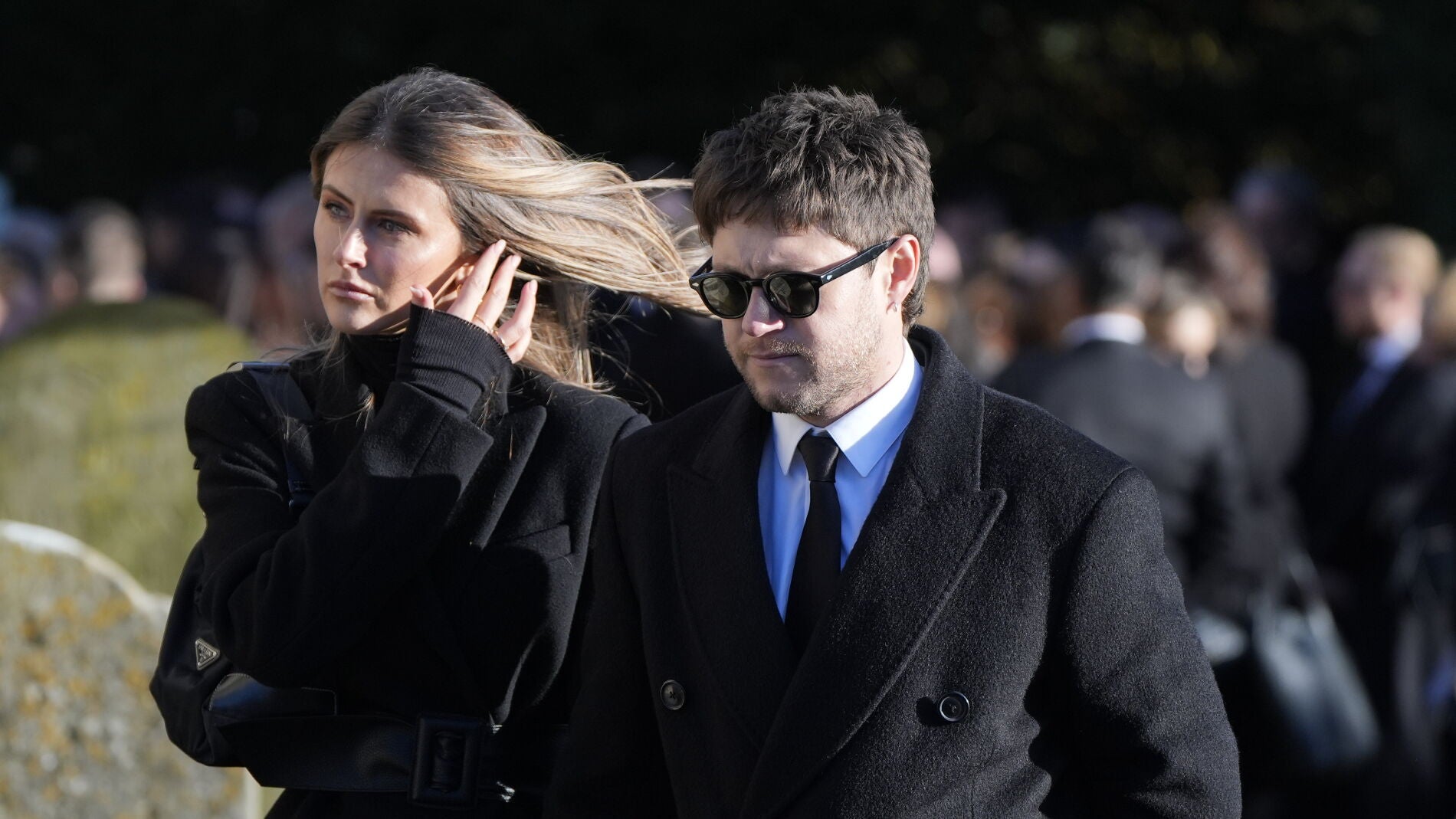 Niall Horan asistiendo al entierro de Liam Payne