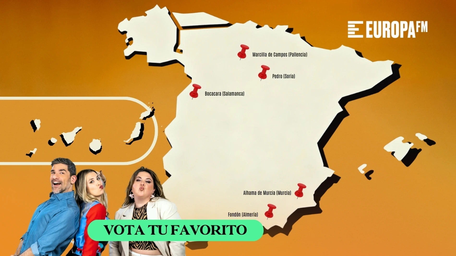 El mapa de Pueblos especiales de la semana del 16 de marzo. El mapa de Pueblos especiales de la semana del 16 de marzo.