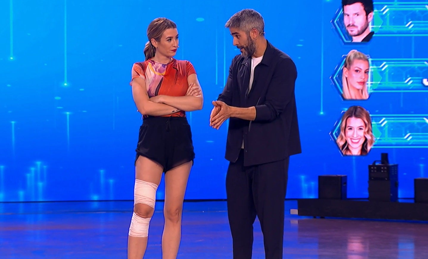 Eva Soriano, vendada en 'El Desafío' Eva Soriano, vendada en 'El Desafío'