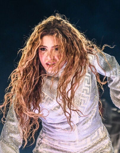 Shakira en concierto con su gira 'Las Mujeres Ya no LLoran World Tour' en Orlando, Florida
