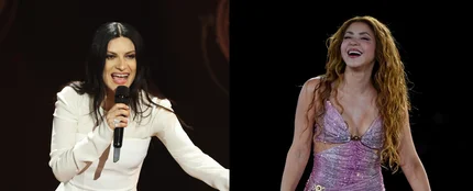 Laura Pausini en el Festival de San Remo y Shakira en el Zócalo de México Laura Pausini en el Festival de San Remo y Shakira en el Zócalo de México