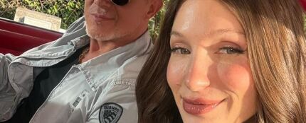 Alejandro Sanz y Yami Safdie en la grabaci&oacute;n de 'Cu&eacute;ntame'