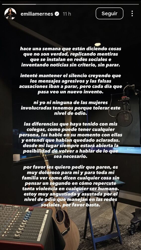 Comunicado de Emilia