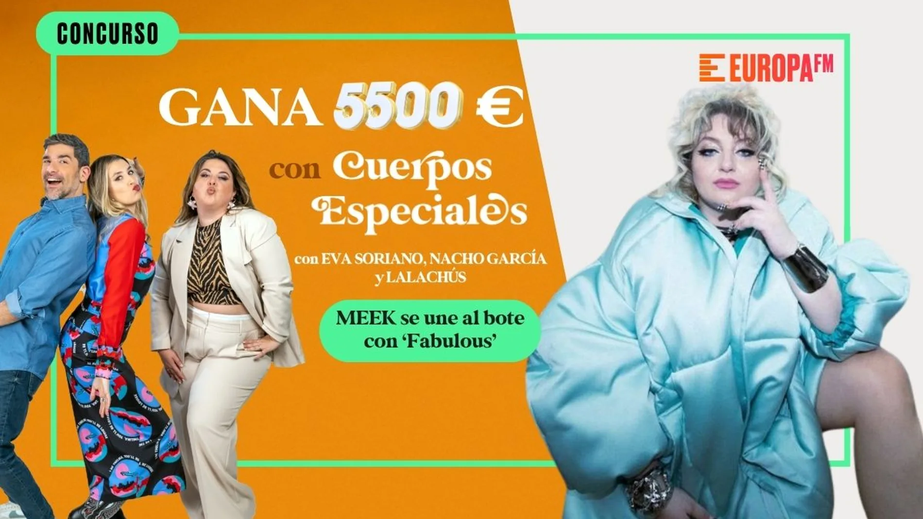 ¡Gana 5.500 euros con 'Cuerpos especiales'! MEEK se une al bote con 'Fabulous' ¡Gana 5.500 euros con 'Cuerpos especiales'! MEEK se une al bote con 'Fabulous'