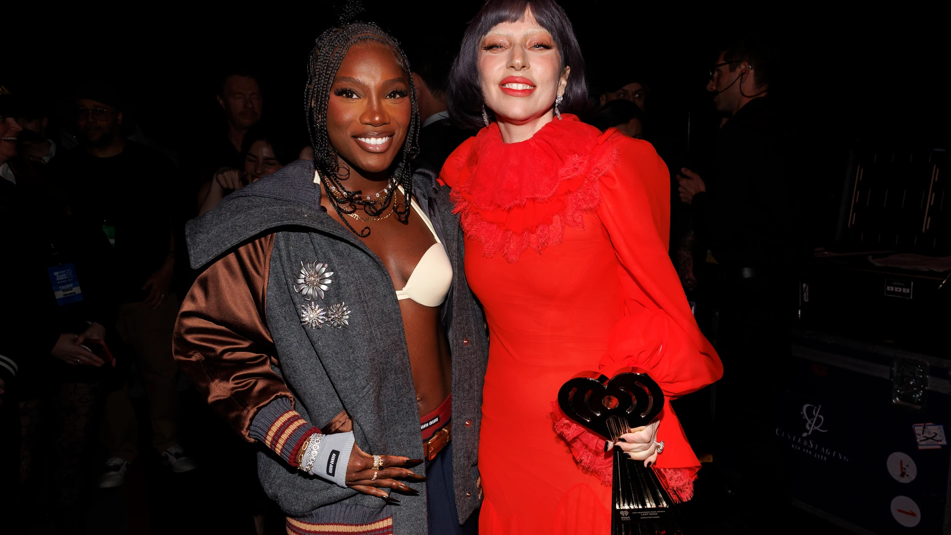 Doechii y Lady Gaga, en los 2025 iHeartRadio Music Awards Doechii y Lady Gaga, en los 2025 iHeartRadio Music Awards