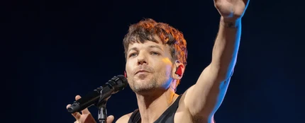 Louis Tomlinson, durante el concierto del 1 de abril en Berlín (Alemania). Louis Tomlinson, durante el concierto del 1 de abril en Berlín (Alemania).