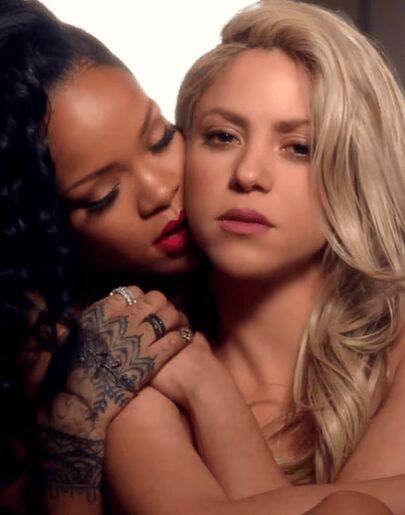 Rihanna y Shakira en 'Can't Remember to Forget You'