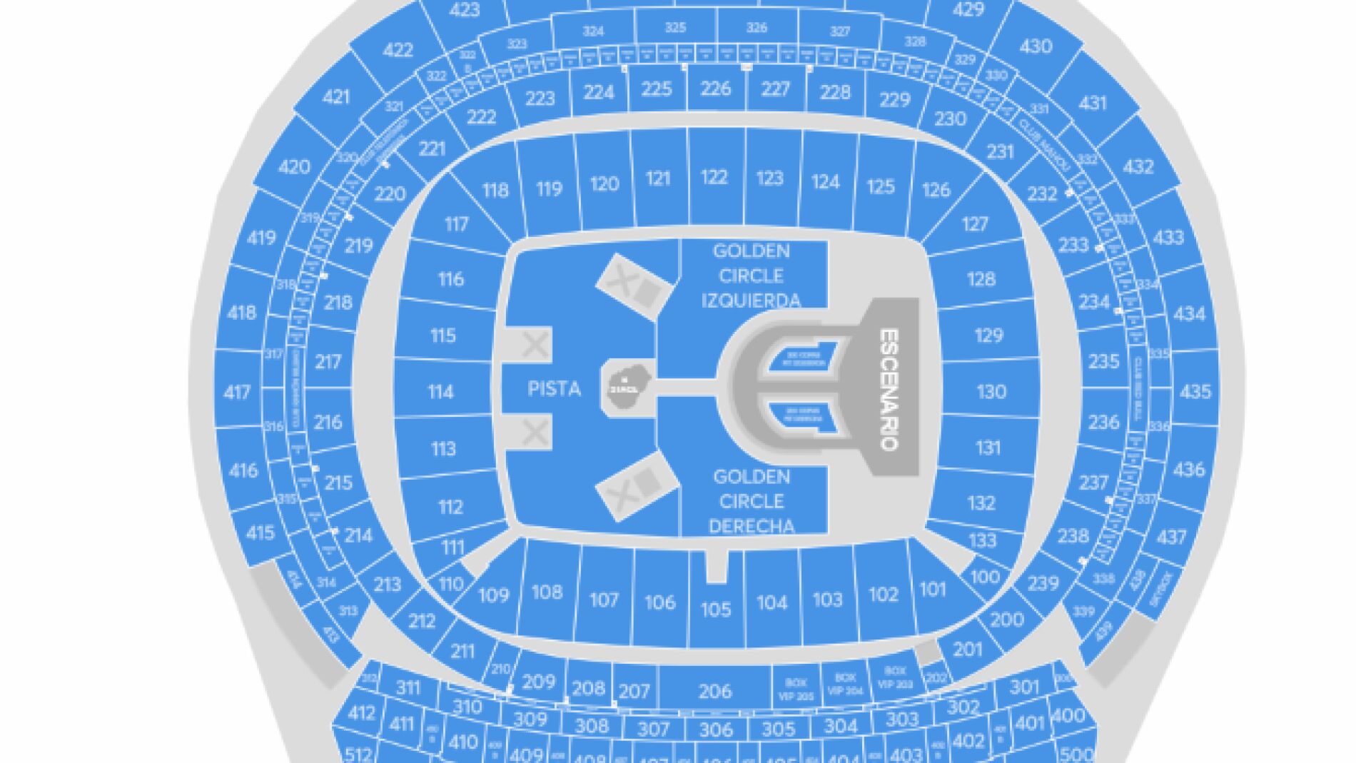 El escenario de Karol G en su concierto en el Riyadh Air Metropolitano