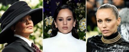 Rihanna, Rosal&iacute;a y Miley Cyrus, en la Gala MET 2025