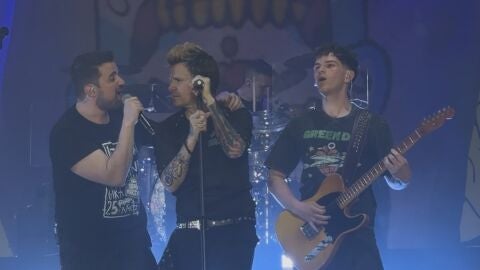 Carlos, Dani Martín y Jordi en Barcelona