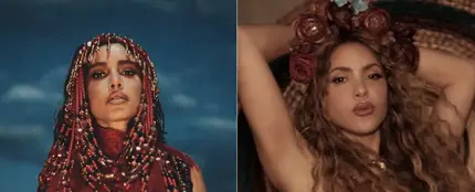 Anitta y Shakira en el videoclip de 'Choka Choka' Anitta y Shakira en el videoclip de 'Choka Choka'