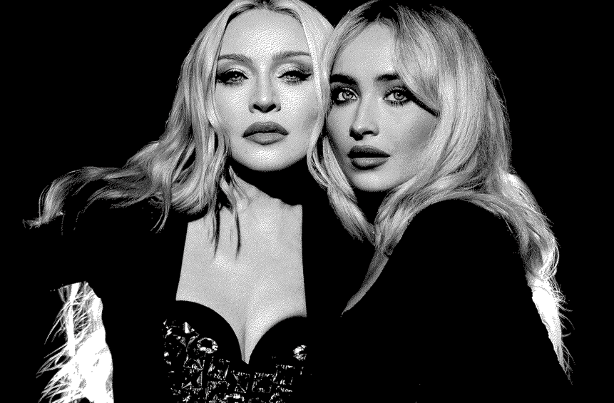 Madonna y Sabrina Carpenter en la portada de 'Bring Your Love' Madonna y Sabrina Carpenter en la portada de 'Bring Your Love'