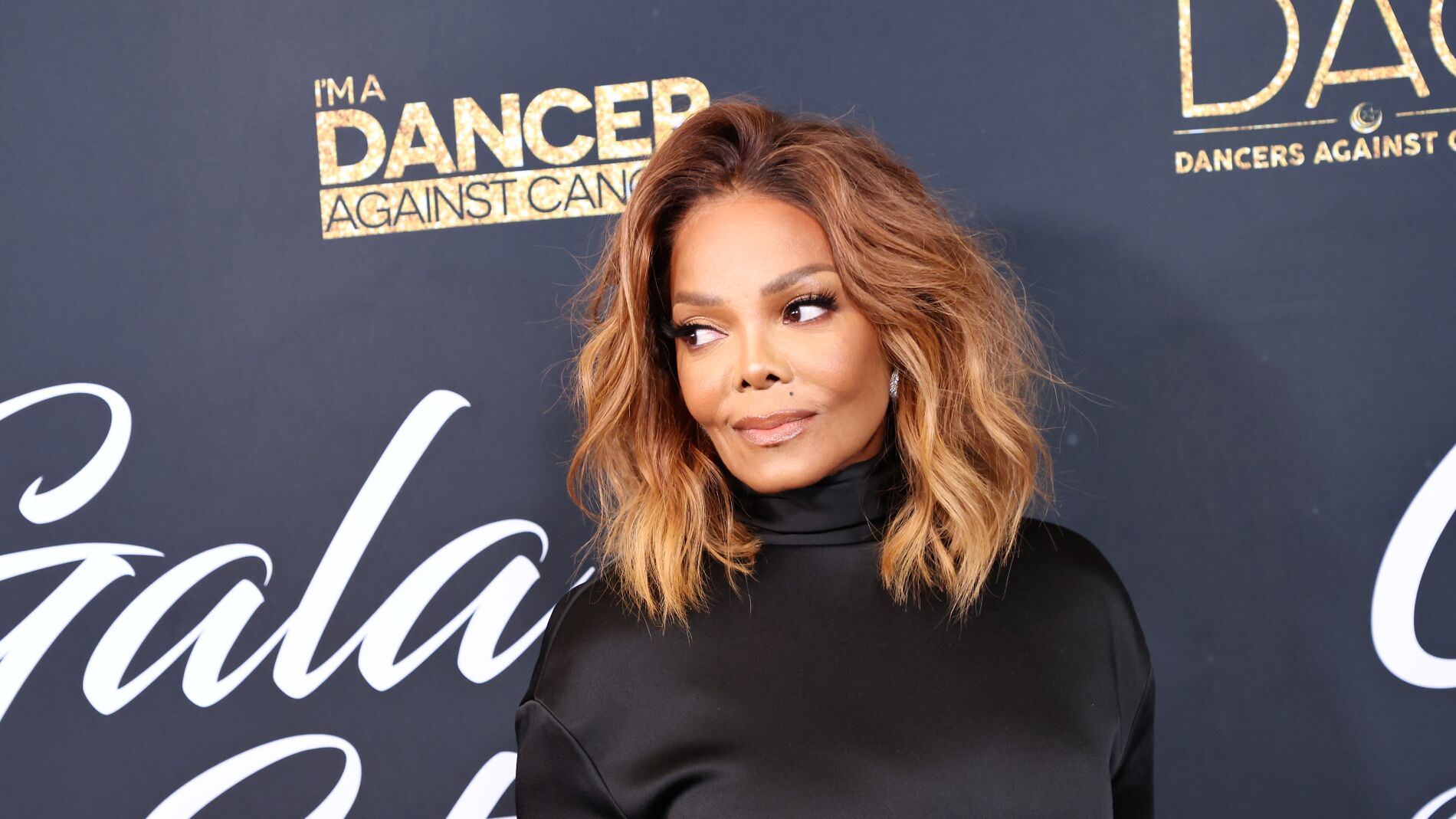 Janet Jackson en un evento contra el cancer