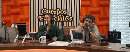 Eva Soriano y Nacho García durante la entrevista de Sílvia Pérez-Cruz Eva Soriano y Nacho García durante la entrevista de Sílvia Pérez-Cruz