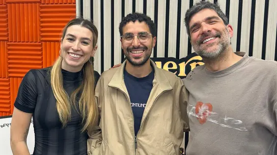 Yunez Chaib, con Eva Soriano y Nacho García en Cuerpos especiales Yunez Chaib, con Eva Soriano y Nacho García en Cuerpos especiales