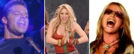 Ricky Martin, Shakira y Anastacia Ricky Martin, Shakira y Anastacia