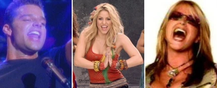 Ricky Martin, Shakira y Anastacia Ricky Martin, Shakira y Anastacia