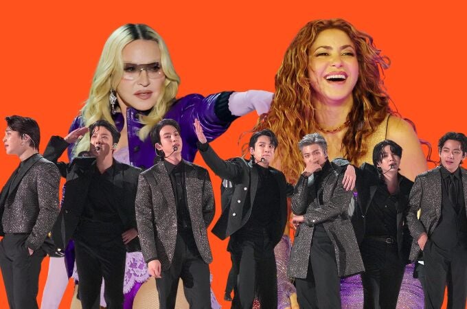 Madonna, Shakira y BTS