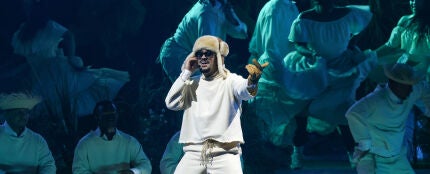 Bad Bunny, en uno de los conciertos de la residencia 'No me quiero ir de aqu&iacute;' en Puerto Rico.