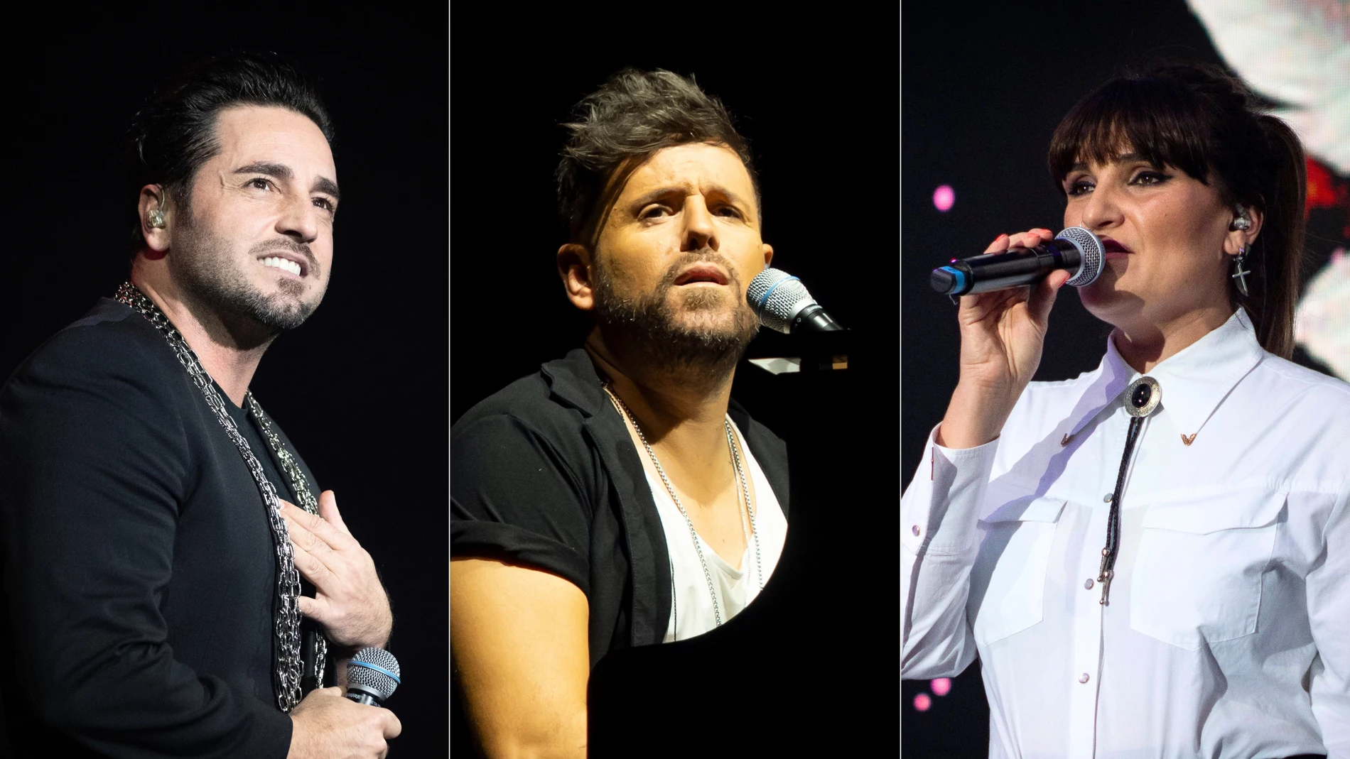 David Bustamante, Pablo López y Rozalén David Bustamante, Pablo López y Rozalén
