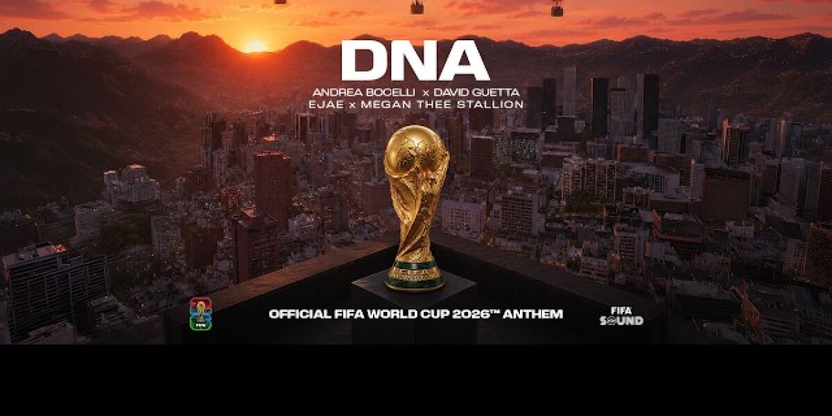 La portada de 'DNA', el himno del Mundial de Andrea Bocelli, EJAE y David Guetta