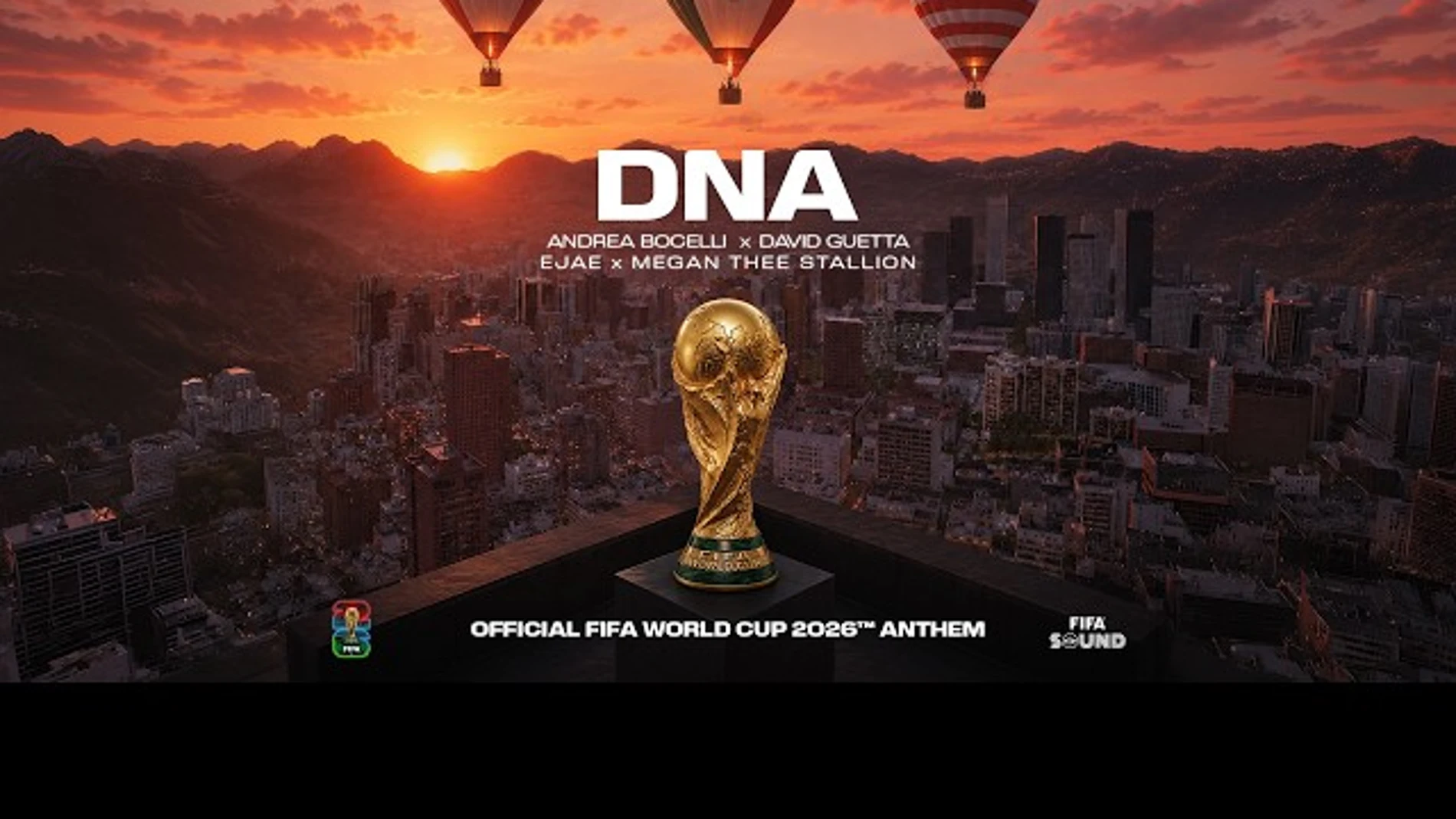La portada de 'DNA', el himno del Mundial de Andrea Bocelli, EJAE y David Guetta La portada de 'DNA', el himno del Mundial de Andrea Bocelli, EJAE y David Guetta