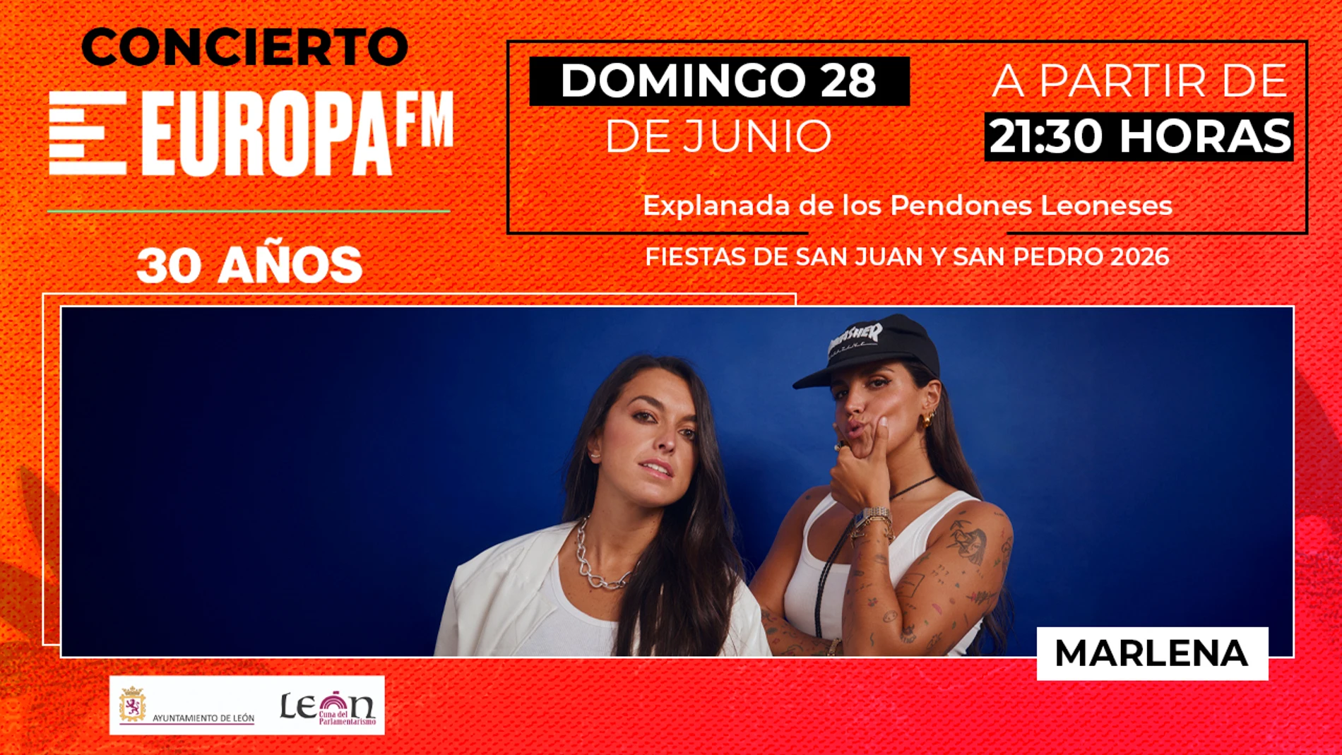 Marlena vive las Fiestas de San Juan y San Pedro de León con Europa FM Marlena vive las Fiestas de San Juan y San Pedro de León con Europa FM