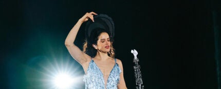 Rosal&iacute;a, durante el concierto de LUX TOUR en Boston (EEUU)