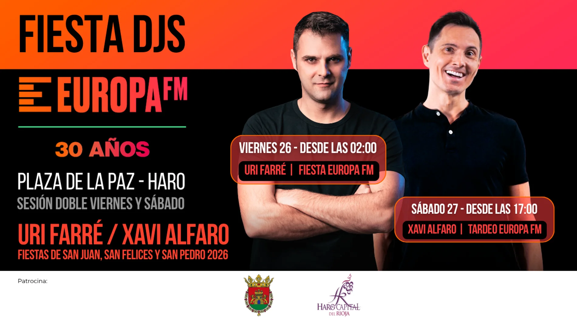 Apúntate a la Fiesta DJs Europa FM en Haro (La Rioja) Apúntate a la Fiesta DJs Europa FM en Haro (La Rioja)