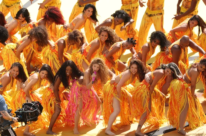 Shakira, durante el show del descanso de la final de fútbol 2026 Shakira, durante el show del descanso de la final de fútbol 2026